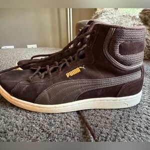 Puma High Top Suede Shoes, wmns 8.5, good condition